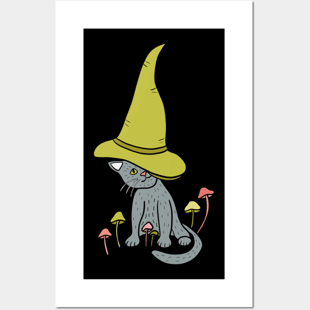 Kitten Witch Wall Art by Alissa Carin